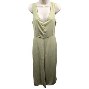 Mod Ref Sleeveless V-Neck Wide Leg Jumpsuit Sz M